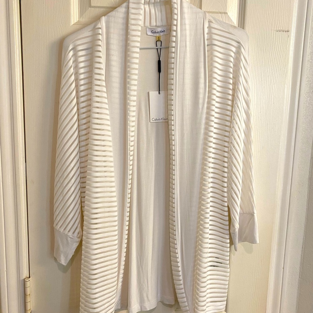 White Calvin Klein sweater